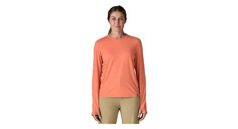 T-Shirt Manches Longues Patagonia Capilene Cool Sun Orange Femme