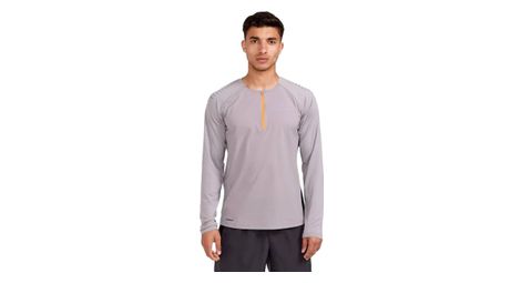 Maillot manches longues craft pro trail wind gris