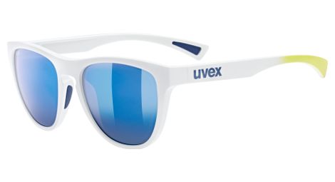 Uvex esntl spirit brille weiß/spiegelgläser blau