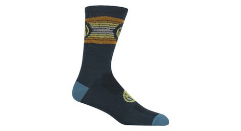 Giro sesonal merinos wool socken blau / gelb 40-42