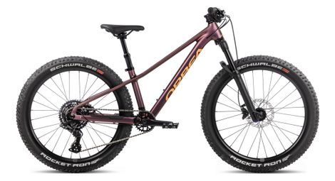 Orbea — Vtt enfant orbea kimu 24 h10 tr microshift 9v 24'' rouge metallic sunset 7-10 ans