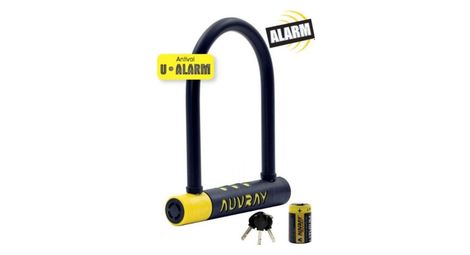 Antivol u auvray alarm 90x210 ø14mm + support d'antivol
