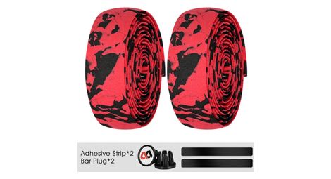 Ruban de cintre autocollant en mousse rouge et noir