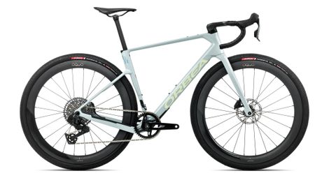 Vélo de gravel orbea terra race m31eltd 1x sram rival xplr axs 13v 700 mm bleu gris frozen concrete 2026
