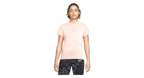 Maglia manica corta nike dri-fit adv run division rosa da donna