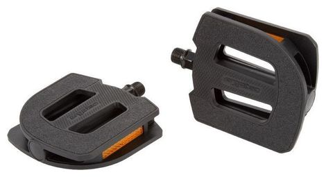 Poudales de plate-forme EP-S anti-glip 9/16 pouces noirs 2 pièces