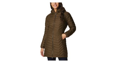 Doudoune mi longue femme columbia powder lite mid vert
