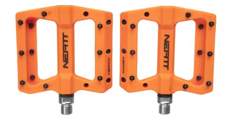 Coppia di pedali flat neatt composite 8 pin arancio