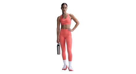 Nike dri-fit go high rise long legging da donna in rosa