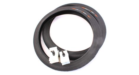 Pneus bmx 2x mac2+ fil noir + 2x chambre à air schwalbe aerothan