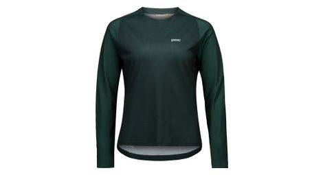 Maillot manches longues femme poc motion air vert