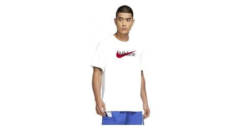 Nike dri-fit athlete camiseta de manga corta blanca