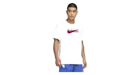 T shirt manches courtes nike dri fit training athlete blanc