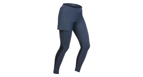 Legging short quechua fh900 bleu femme