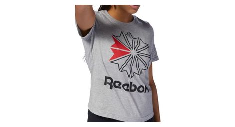Tee shirt femme gris reebok