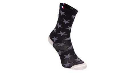 Paire de chaussettes rafal star noir blanc