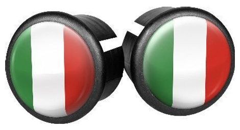 Capes de direction Italie 20 mm verts / blancs / rouge