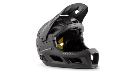 Casque avec mentonniere amovible met parachute mcr mips noir mat