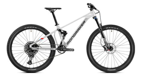 Mondraker factor 26 sram sx eagle 12v mountain bike per bambini a sospensione totale 26'' bianco / argento 2023