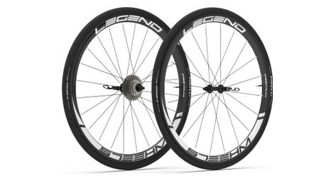 Paire de roues legend wheels 38p premium⁴ - 9x100 - 9x130mm - patins - campagnolo