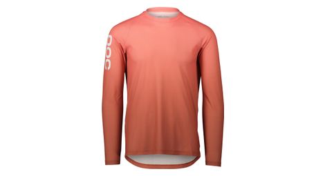 Maillot de manga larga poc essential mtb lite coral