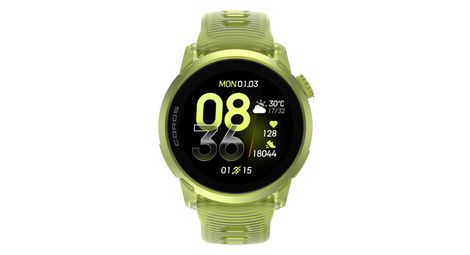 Montre GPS Coros Pace 4 Aluminium Silicone Jaune Crystal