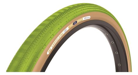 Panaracer gravelking semislick limited color edition pneumatico gravel 700 mm tubeless ready pieghevole mescola zsg gravel beadlock tufftex matcha green beige sidewall