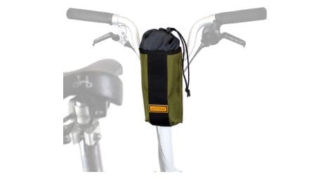 Restrap city stem bag para bicicleta plegable verde oliva