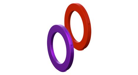 Kit d'Oeillets Magura pour Étrier 4 Pistons Violet/Rouge