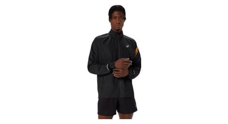 Veste coupe-vent asics icon noir/orange homme