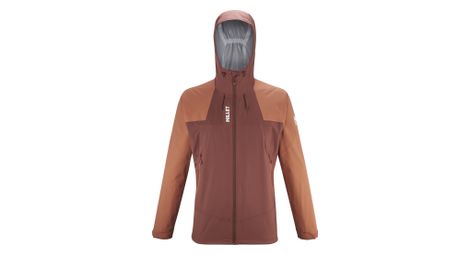 Giacca impermeabile millet fitz roy uomo marrone