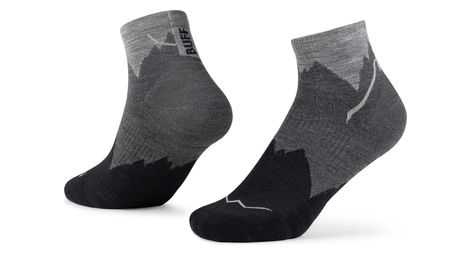 Chaussettes Buff Merino Lightweight Quarter 3" Noir