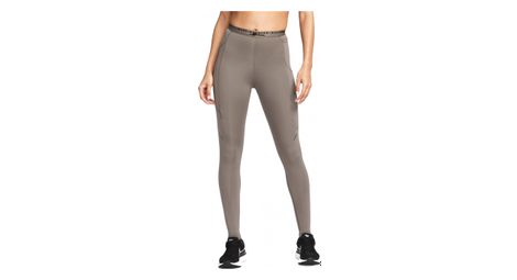 Nike damen dri-fit run division long tight grau