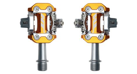Pedales automatiques ht components m2 orange