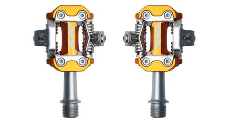 Pedales automatiques ht components m2 orange