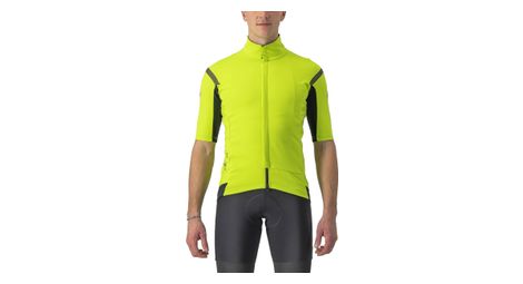 Castelli gabba ros 2 short sleeve jersey fluo yellow/dark grey