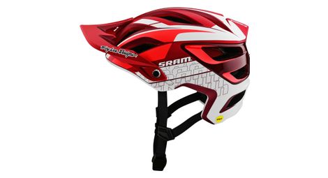 Casco troy lee designs a3 mips sram blanco/rojo