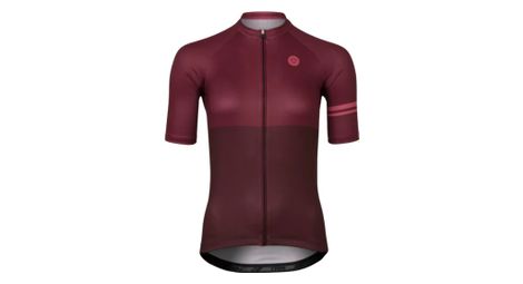 Maglia a maniche corte agu essential bordeaux donna