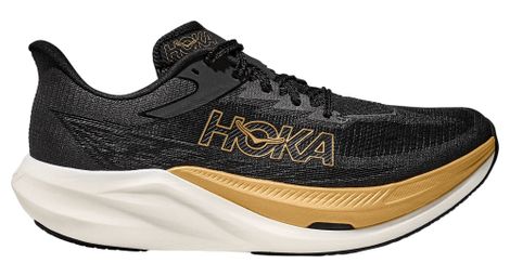 hoka rocket x 3 running shoes black gold unisex