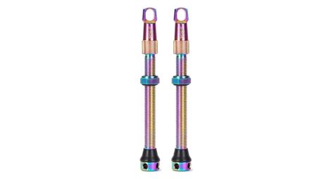 Paire de valves tubeless presta 63 mm multicolores