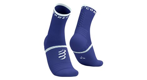 Chaussettes Compressport Pro Marathon V2.0 Bleu/Blanc
