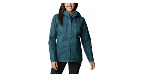 Veste impermeable femme columbia pouring adventure ii bleu
