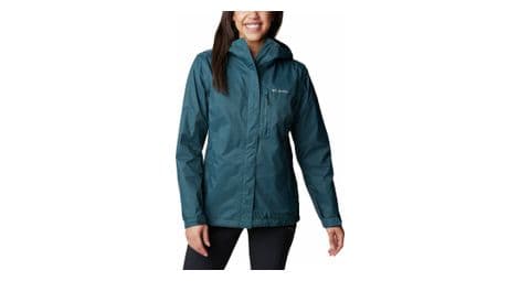 Veste imperméable femme columbia pouring adventure ii bleu