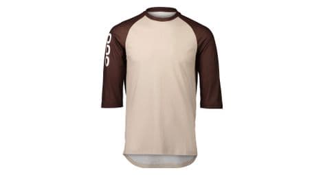 Poc mtb pure beige/brown 3/4 sleeve jersey