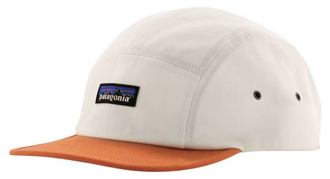 Gorra patagonia p-6 label maclure blanca/naranja unisex