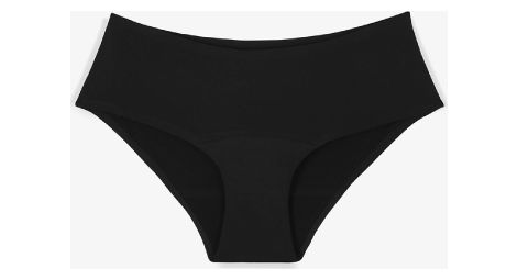 Shorty menstruel - flux moyen - noir