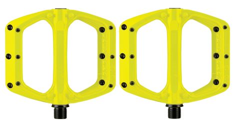 Coppia pedali spank spoon dc flat gialli