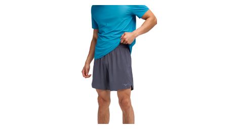 men s 2 in 1 hoka glide 7in grey short
