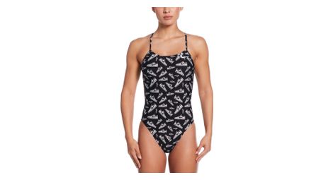 Traje de bano nike swim hydrastrong multi print negro mujer