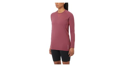 Salomon sense aero seamless women s long sleeve jersey red